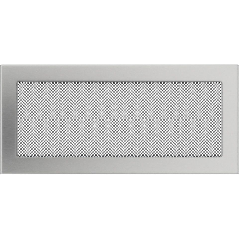 Levně Krbová mřížka 17x37 BASIC broušený nerez