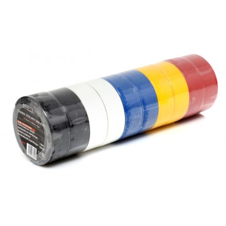Levně KRAFT&DELE PVC izolační páska 10 ks barevné KD10915