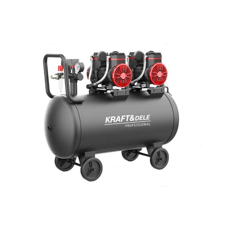 Kraft&Dele KD1392 bezolejový kompresor 100L 1500W x2