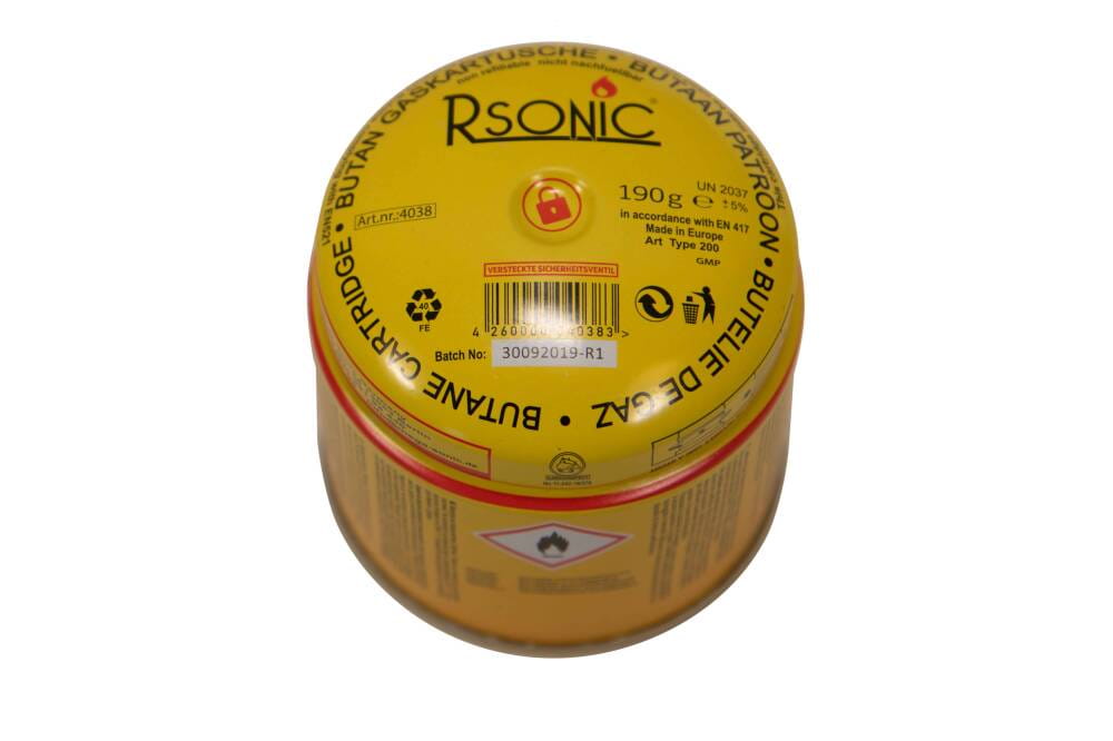 Levně RSONIC plynová kartuše do plynových vařičů 190g stop gas systém