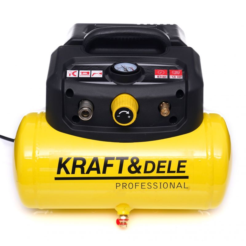 Levně Kraft&Dele bezolejový kompresor 6 l 8 barů KD1415