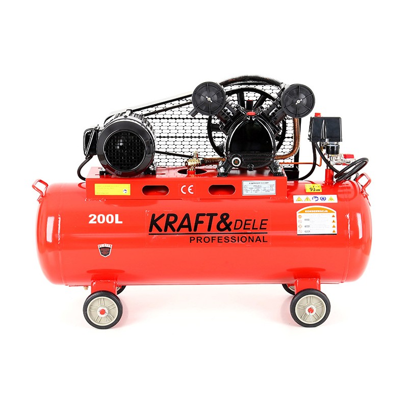 Levně Kraft&Dele olejový kompresor dvoupístový 200l 400V KD407