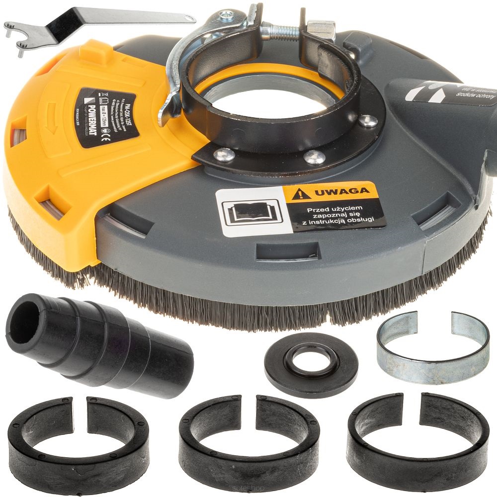 Levně POWERMAT Protiprachový kryt na brusku 125 mm PM-OSK-125T