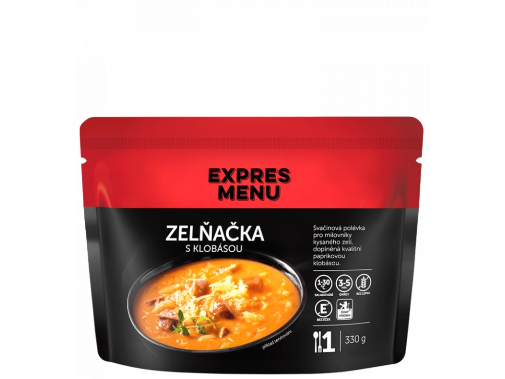 Expres Menu zelňačka s klobásou 1 porce 330g