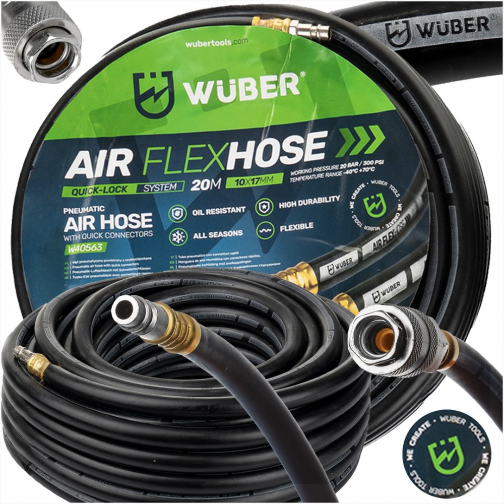 Levně WUBER Pneumatická hadice 10x17mm 20m W40563
