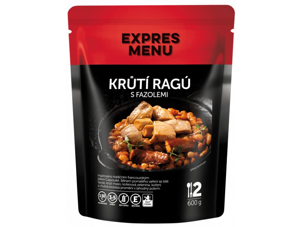 Expres Menu krůtí ragú s fazolemi 2 porce 600g