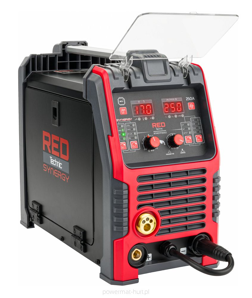 POWERMAT MIG/MAG svařovací poloautomat, MMA, TIG RED TECHNIC 30-250 A 230 V