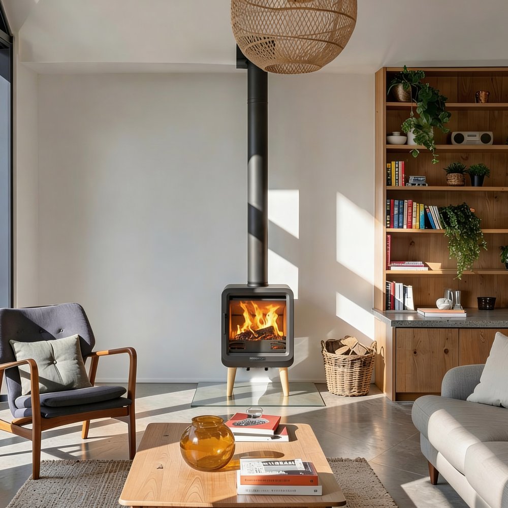 Litinová kamna Nordflam v interiéru