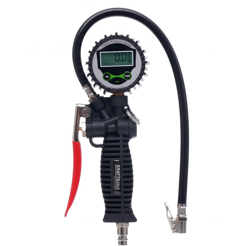 Levně Kraft&Dele KD1366 nafukovací pistole s LCD manometrem 0-12bar