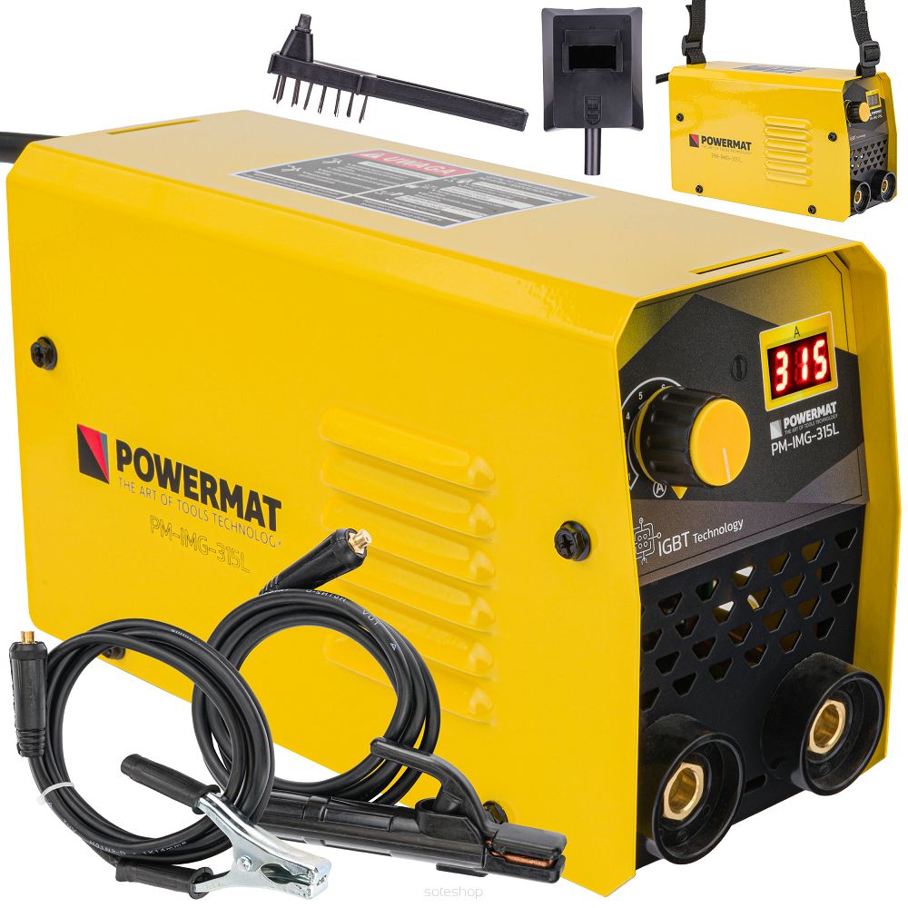 Levně POWERMAT Invertorová svářečka LCD MMA 315A IGBT PM-IMG-315L