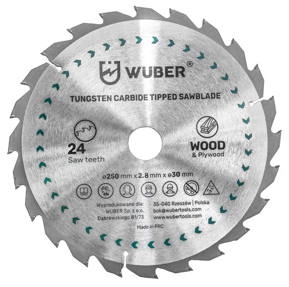 WUBER Pilový kotouč 250x2,6x30mm 24zubů W60083