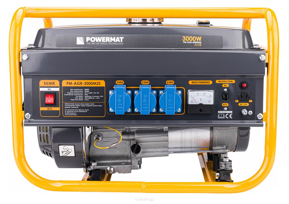 Levně POWERMAT Elektrocentrála 3000W PM-AGR-3000M2S