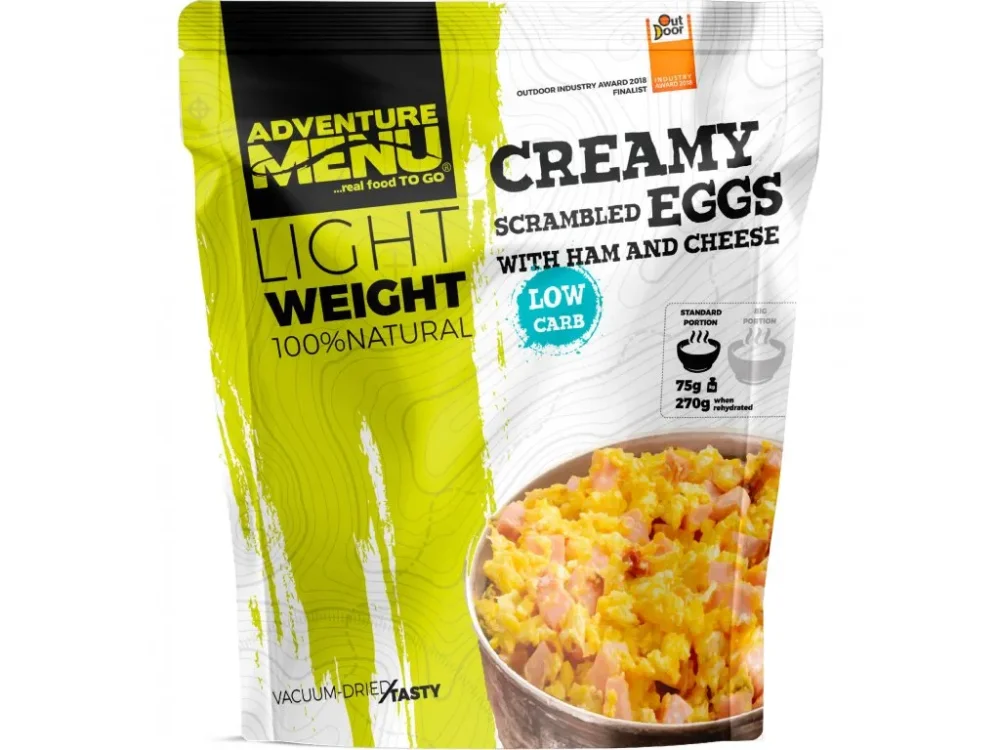 Levně Adventure Menu krémová míchaná vajíčka se šunkou a sýrem 270g