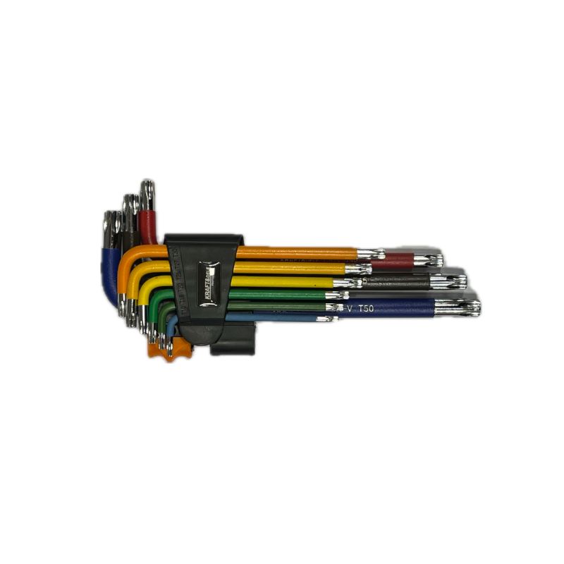 Levně Kraft&Dele KD11930 sada barevných TORX HEX klíčů 9ks