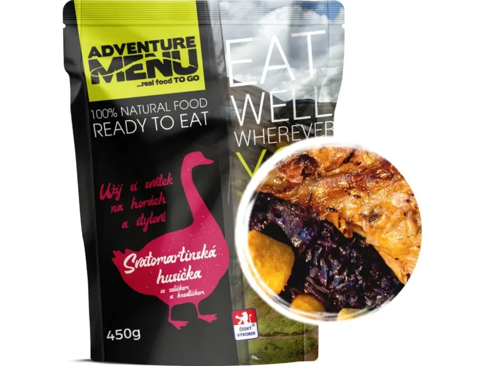 Levně Adventure Menu svatomartinská husička se zelíčkem a knedlíčkem 450g