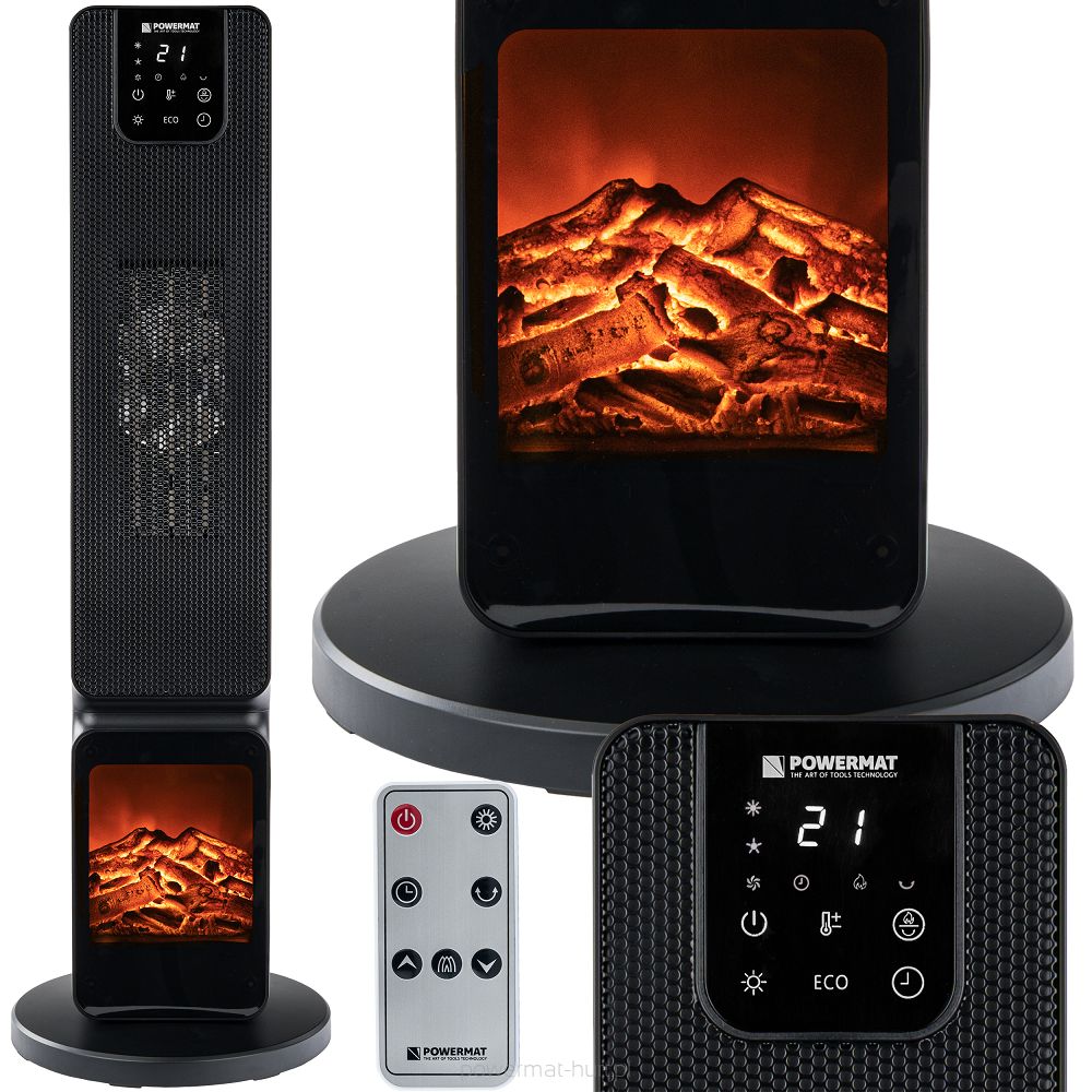Levně POWERMAT PM-GKL-3500DLK Elektrický ohřívač - imitace krbu