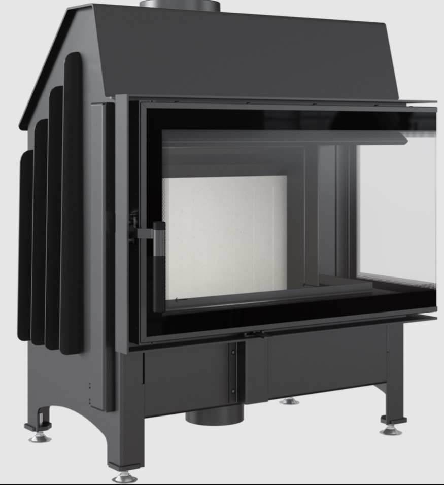 Levně KRATKI krbová vložka ZIBI 12 BS DECO pravé prosklení