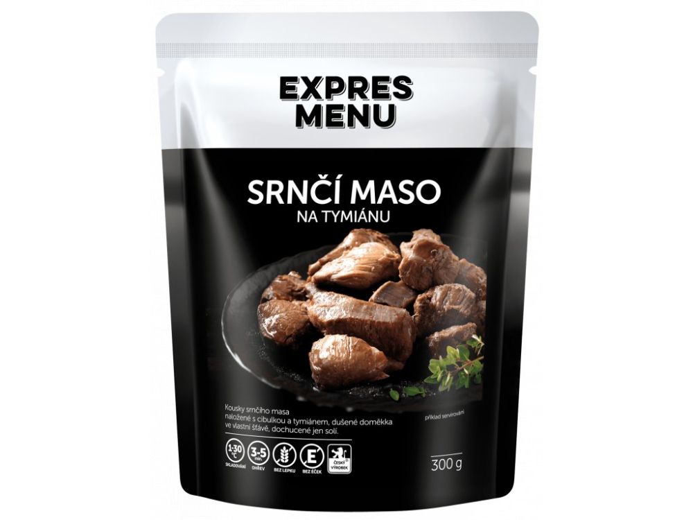 Expres Menu srnčí maso na tymiánu 3 porce 300g