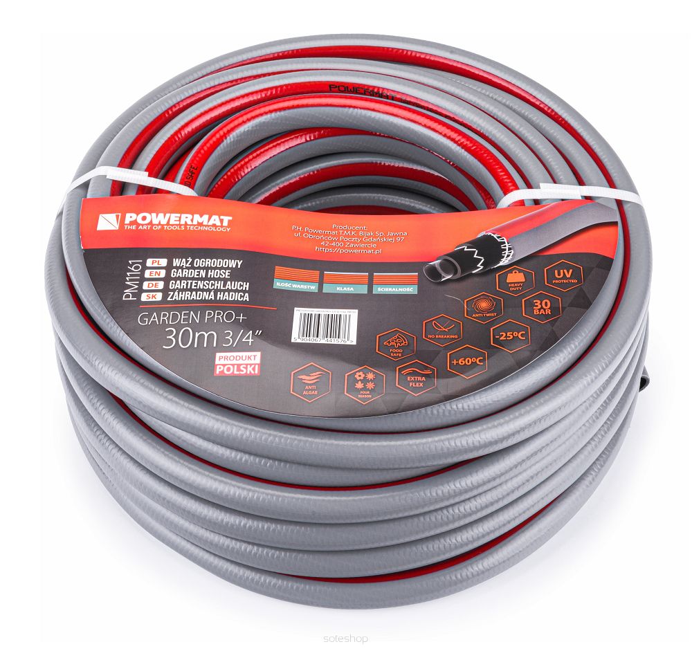 POWERMAT Zahradní hadice GARDEN PRO+ 3/4" 30m 6 vrstev