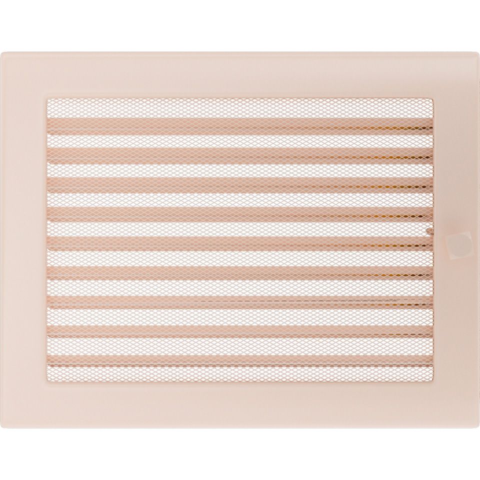 Levně Krbová mřížka 22x30 BASIC krémová s žaluzií