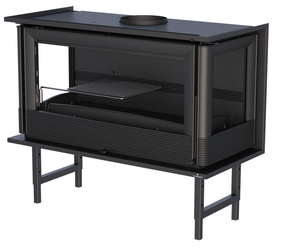 Levně BRONPI krbová vložka PARIS 90 tři skla