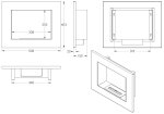 UNIFLAM biokrb 50x40cm černý mat s dvojitou bio vložkou