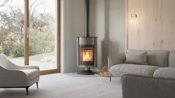 HS FLAMINGO krbová kamna MASTERFLAMME Grande II - šedá