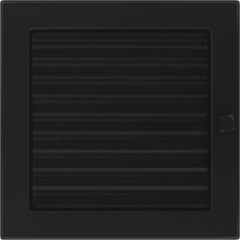 Krbová mřížka 22x22 BASIC černá s žaluzií