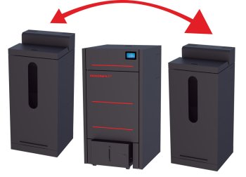 Peletová kamna s výměníkem Bronpi HYDROCONFORT-27, 26 kW, černá