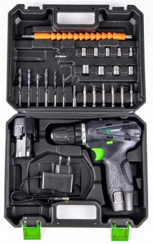 WUBER Aku šroubovák 18V + 2 baterie, nabíječka, příslušenství W52001