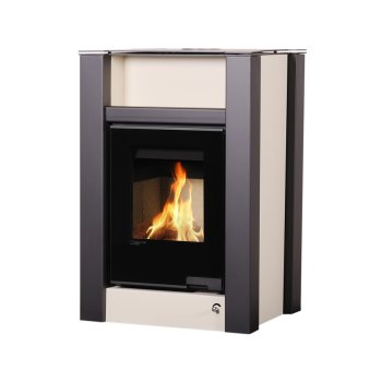 HS FLAMINGO krbová kamna AQUAFLAM VARIO LEND 11/5 kW - krémová