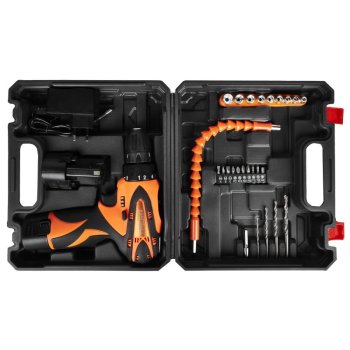 Kraft&Dele KD3085 AKU vrtačka - šroubovák 12 V v kufru s příslušenstvím