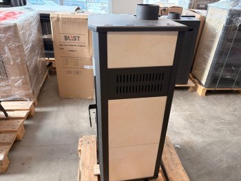 BLIST krbová kamna ROMA E s výměníkem - krémová (II. Jakost)