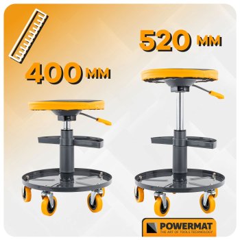 POWERMAT PM-SWA-150T Teleskopické dílenské sedátko