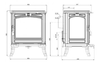 KAWMET krbová kamna Premium HESTIA S17 ECO