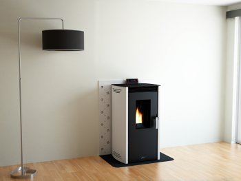 Peletová kamna Bronpi NOA, 10,3 kW, slonovina