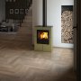 HS FLAMINGO krbová kamna AQUAFLAM VARIO SAPORO 11/5 kW - olivová - elektronická regulace