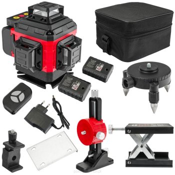 POWERMAT RTPLK0036 Křížový laser 4D zelený 360°