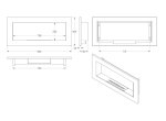 UNIFLAM biokrb 90x40cm černá mat s dvojitou bio vložkou