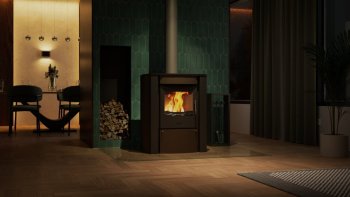 HS FLAMINGO krbová kamna AMOS - hnědá sametová