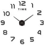 RUHHY 19928 3D nalepovací hodiny 130 cm černé