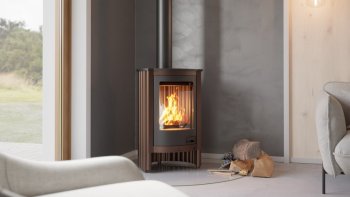 HS FLAMINGO krbová kamna MASTERFLAMME Piccolo I - hnědá - sametová