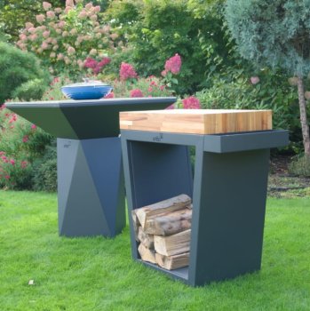 ARTISS Zahradní gril G1 BASIC Grafit s deskou z nerezové potravinářské oceli