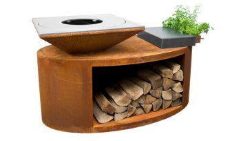 ARTISS Zahradní gril G3 Corten s deskou z nerezové potravinářské oceli