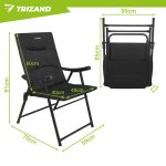 Kempingové židle Trizand 27610, 2 ks, 100 kg