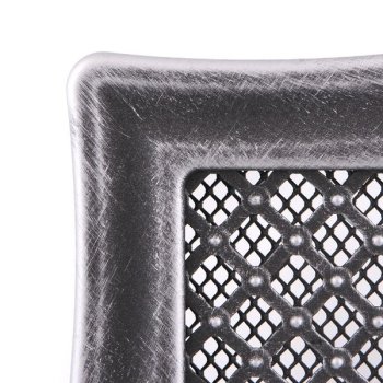 Krbová mřížka 10x20 cm, PREMIUM DECO stříbrná patina