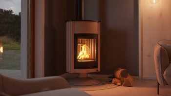 HS FLAMINGO krbová kamna MASTERFLAMME Grande II - krémová