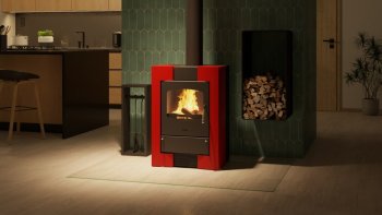 HS FLAMINGO krbová kamna ESPO I - červená