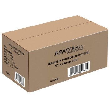 Kraft&Dele KD10684 Víceúčelový stolní svěrák 125 mm 360°