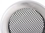 Krbová mřížka kulatá 125mm broušený chrom